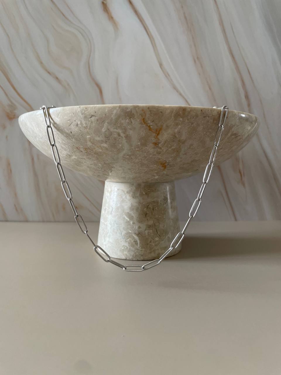 Collana catena con nodo