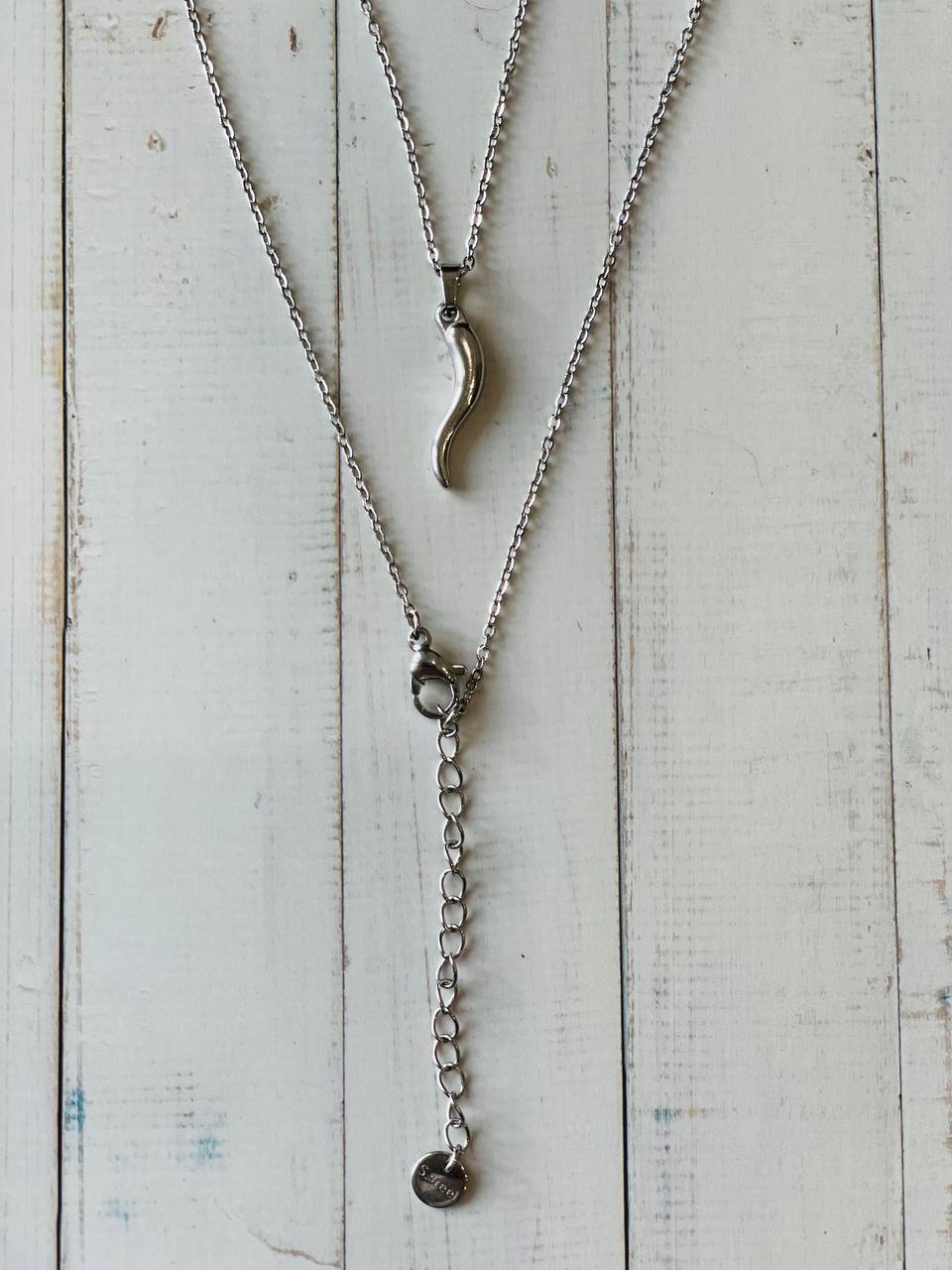 Collana corno portafortuna
