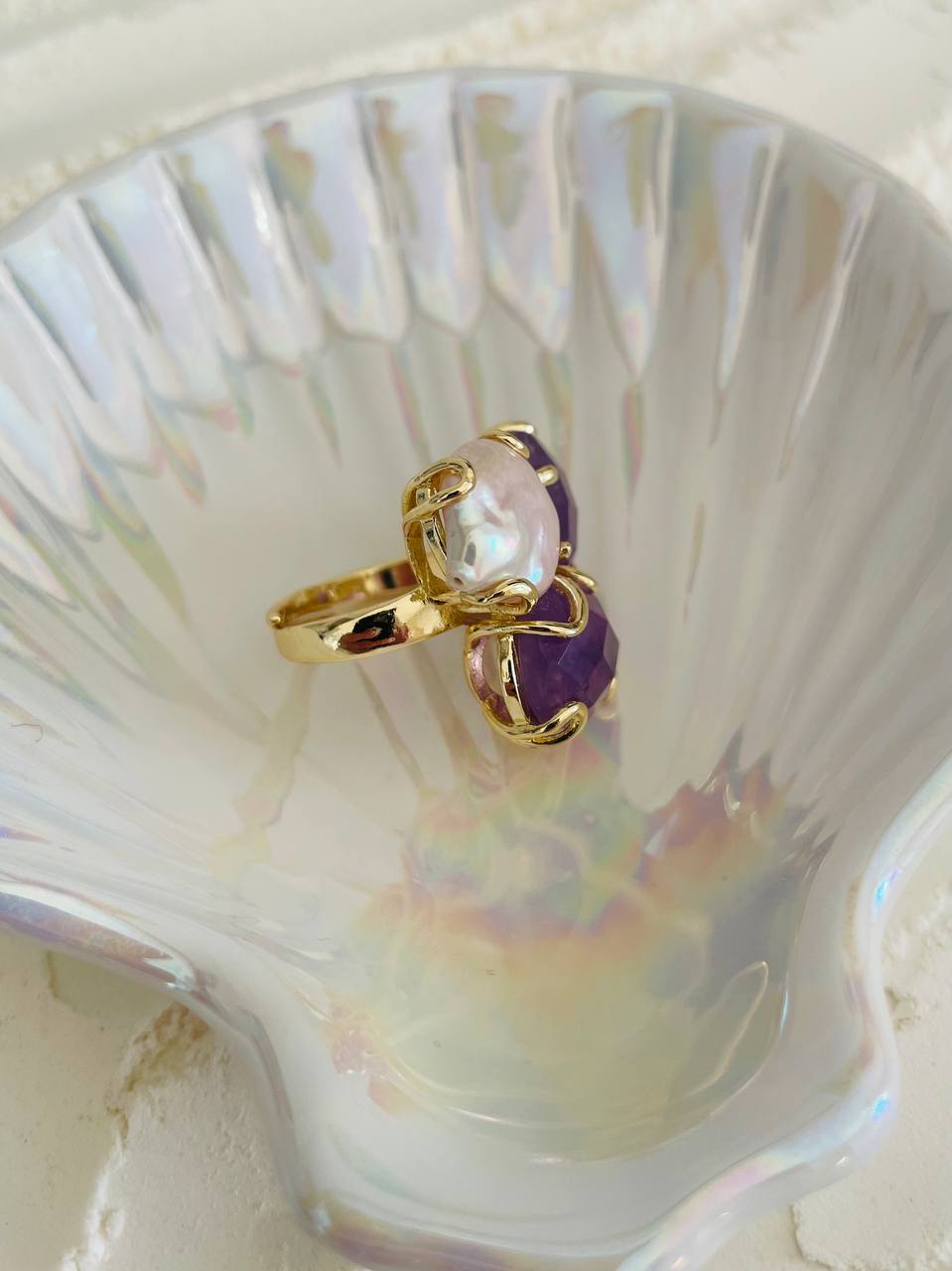 Anello perla