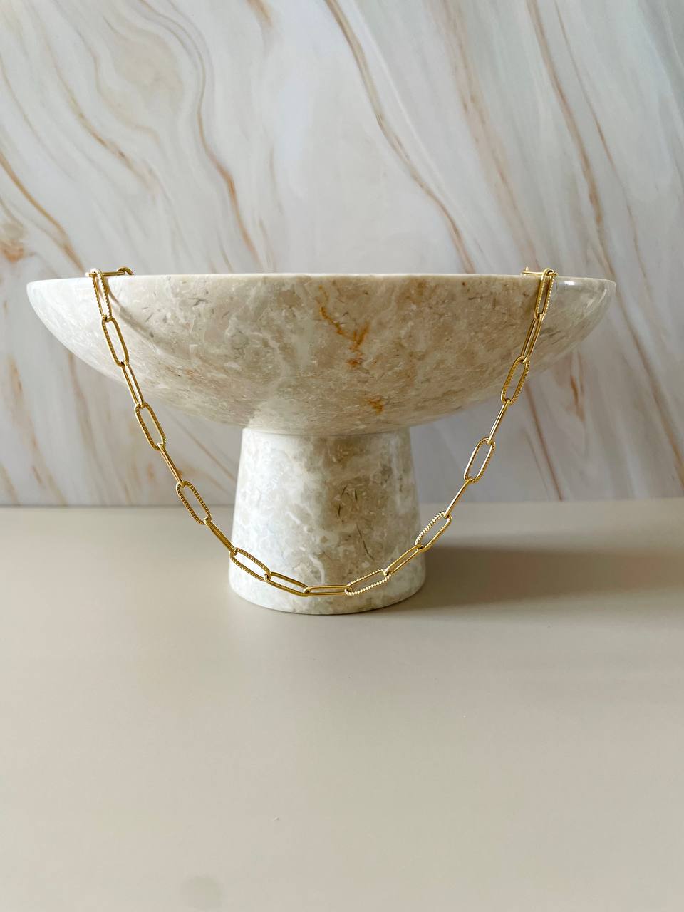 Collana catena con nodo