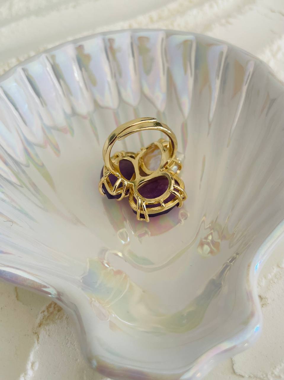 Anello perla