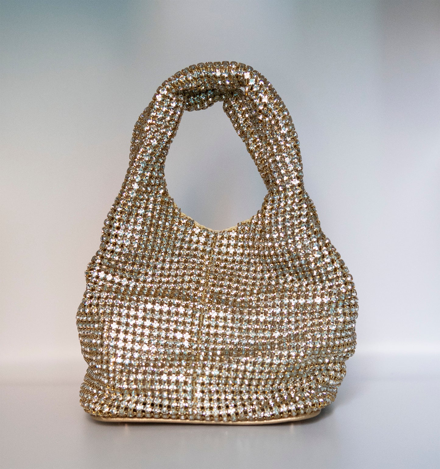 Borsa con strass a bauletto
