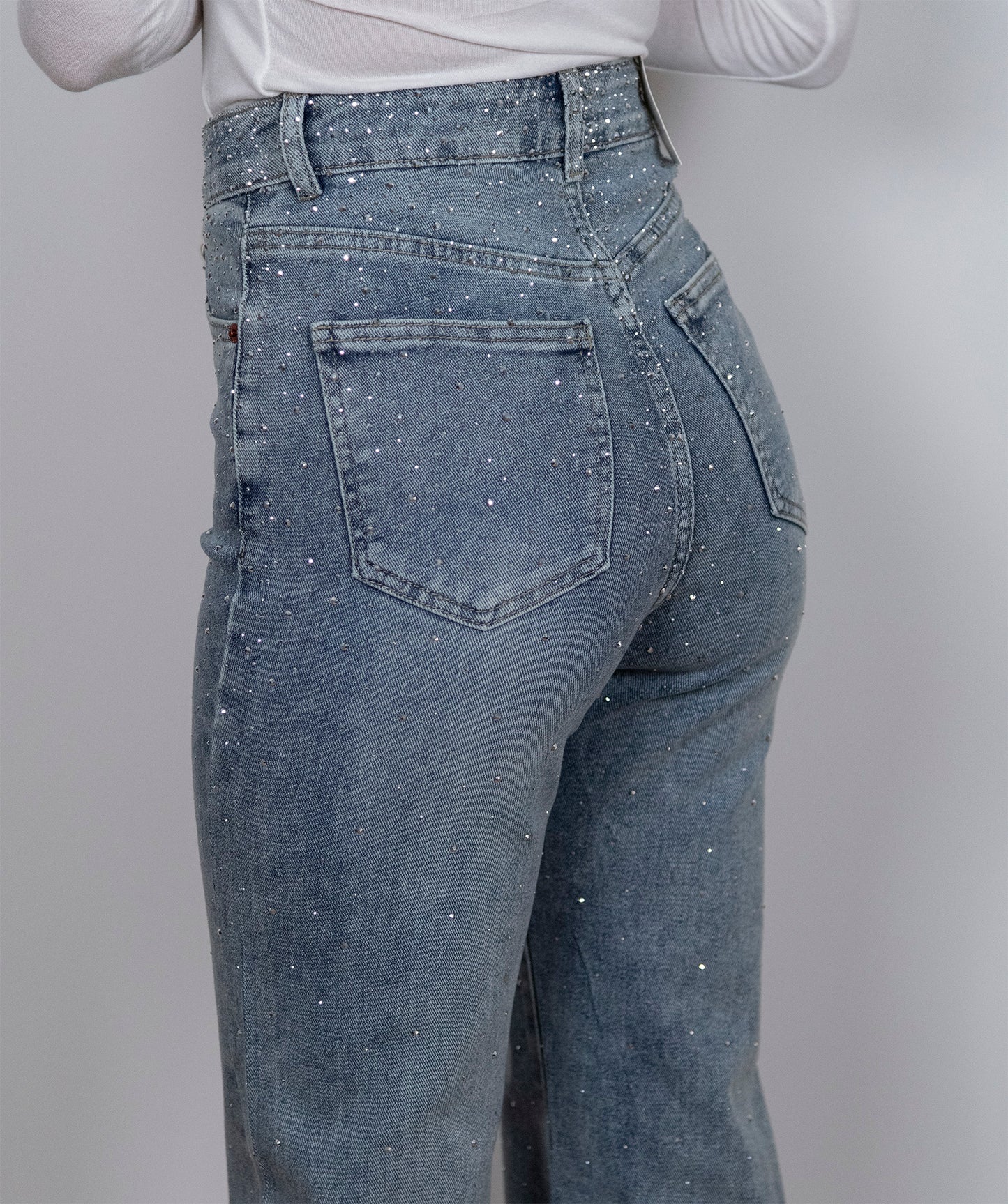 Jeans con strass