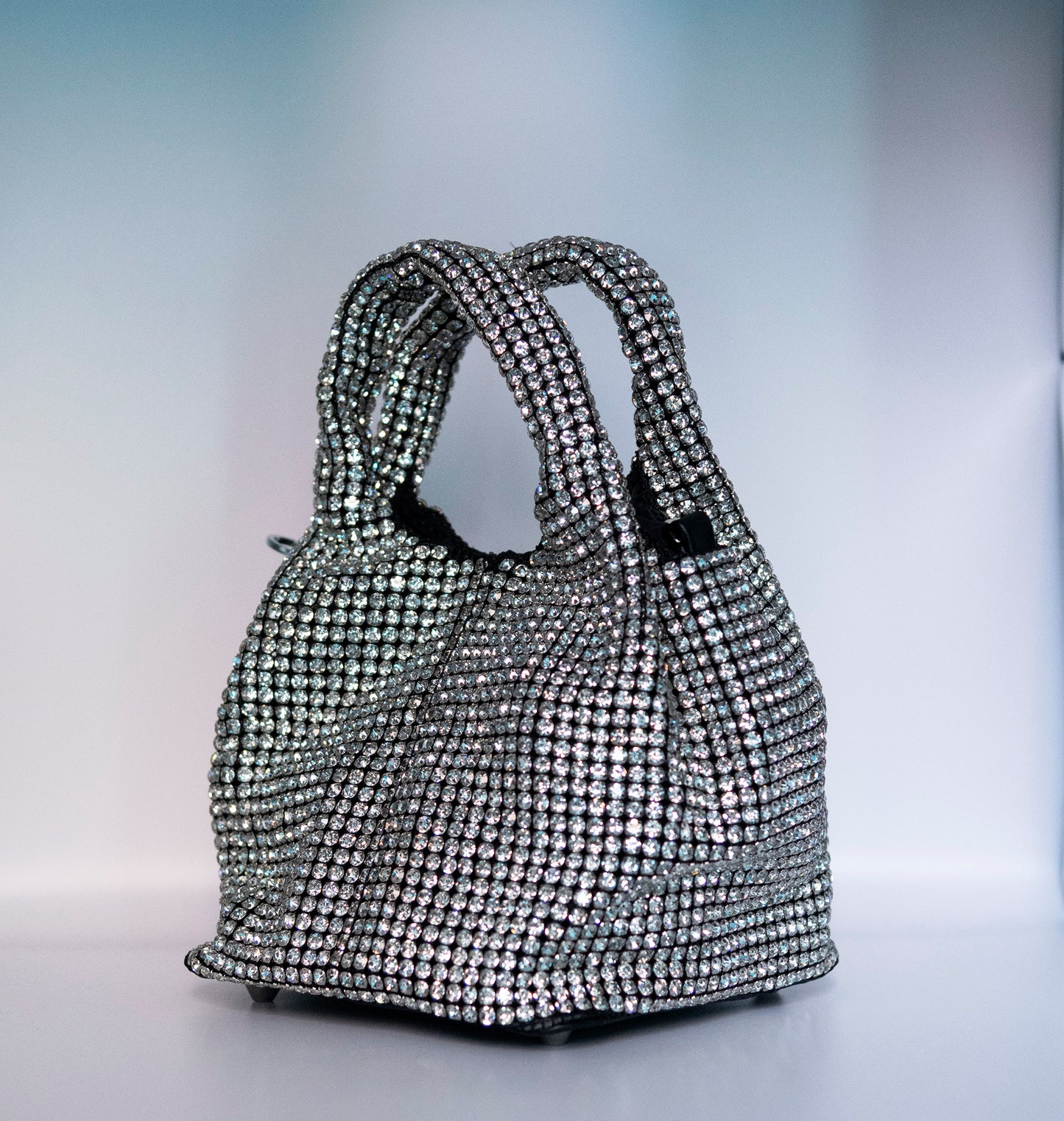 Borsa con strass a bauletto