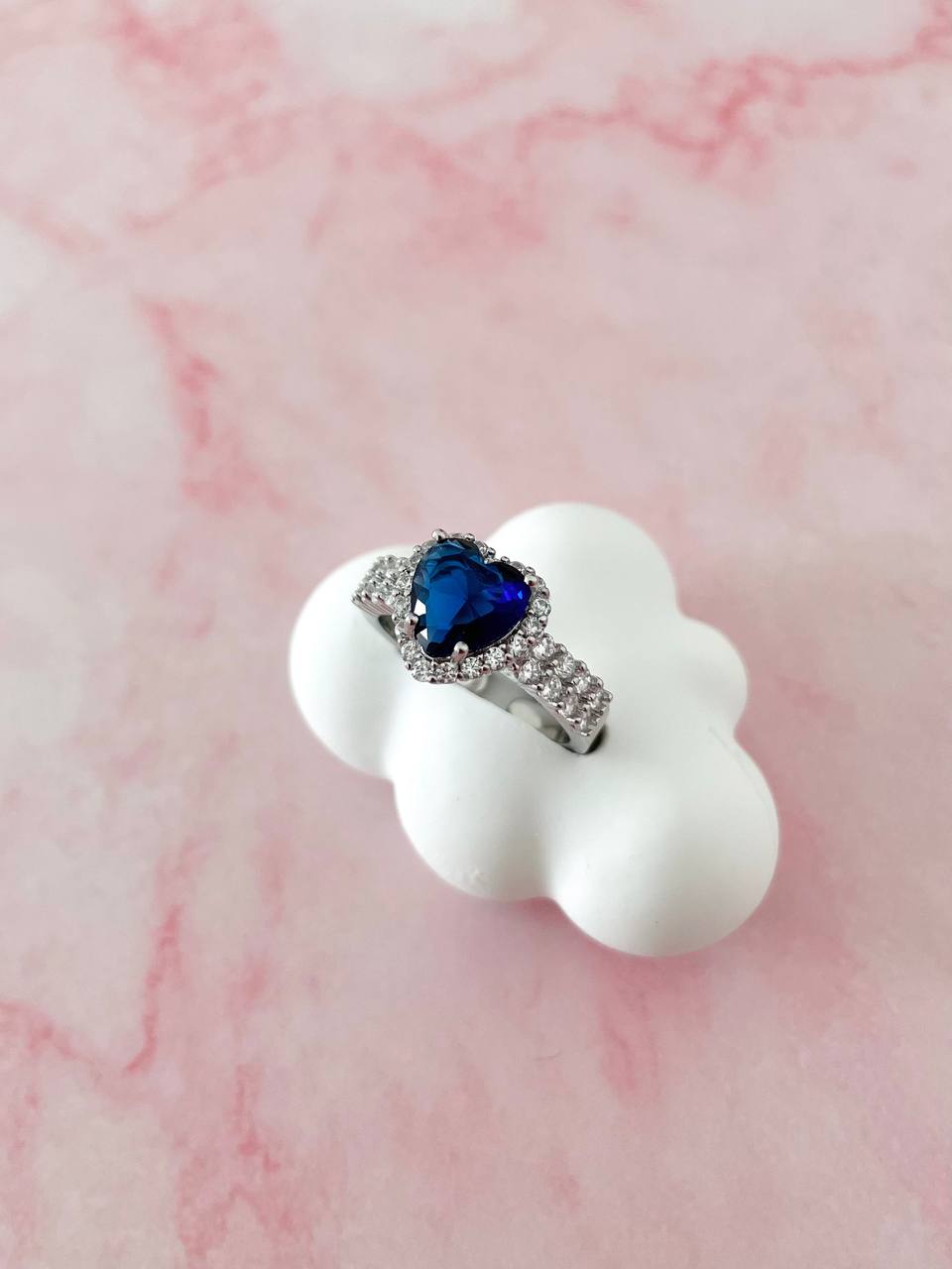 Anello cuore con strass