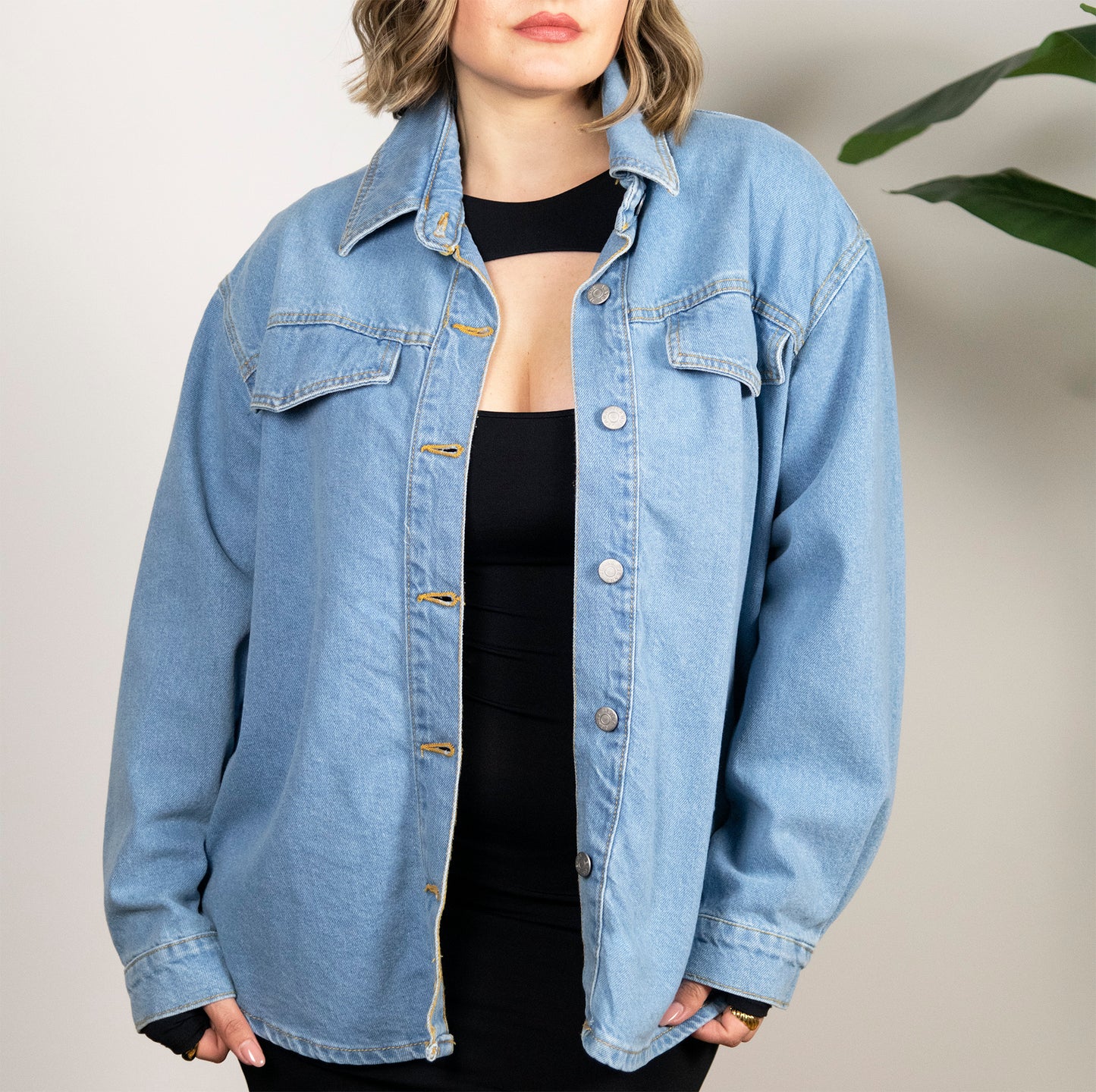Camicione over in denim