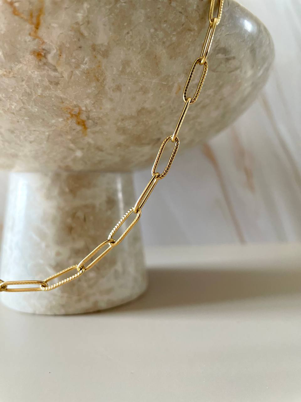 Collana catena con nodo