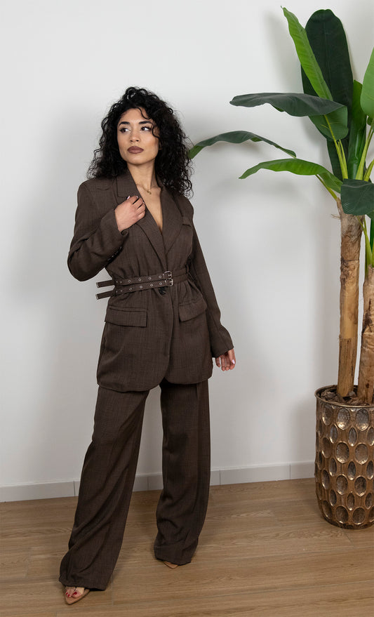 Tailleur con cintura