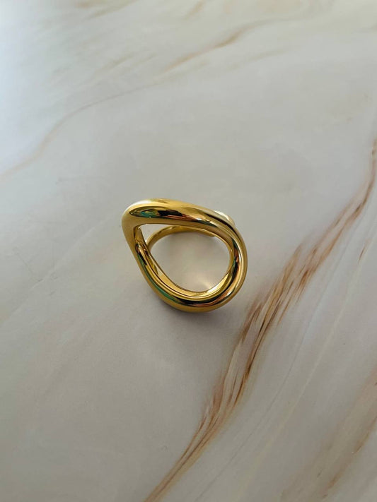 Anello onda sottile