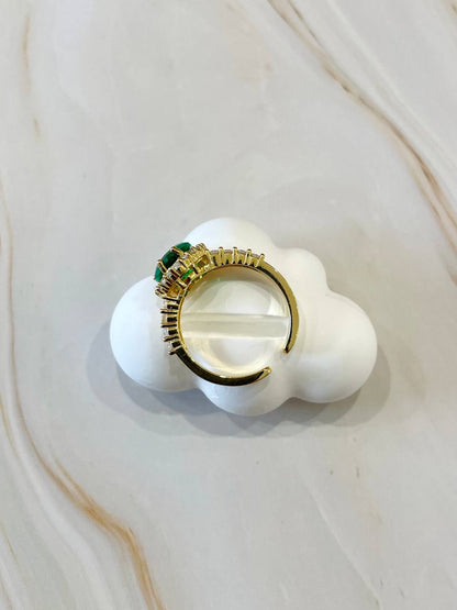 Anello cuore con strass