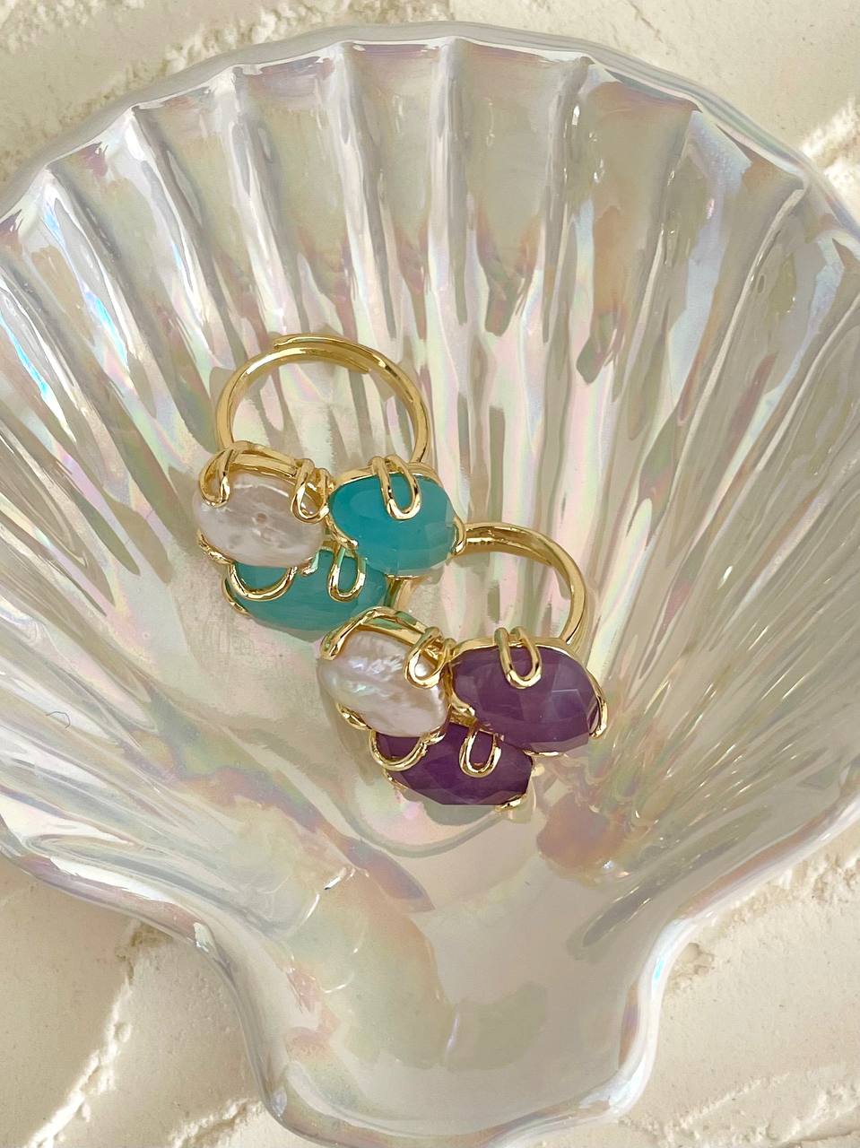 Anello perla