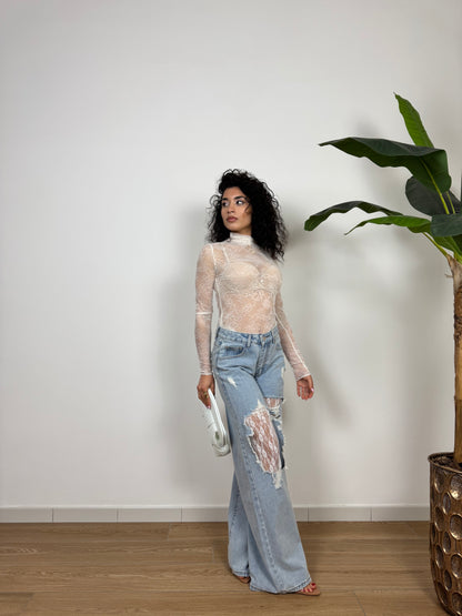 Jeans pizzo