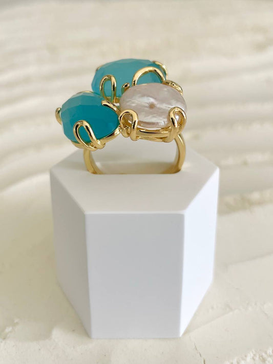 Anello perla