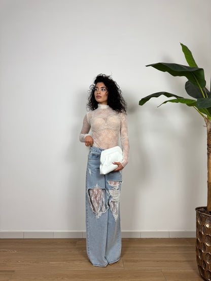 Jeans pizzo
