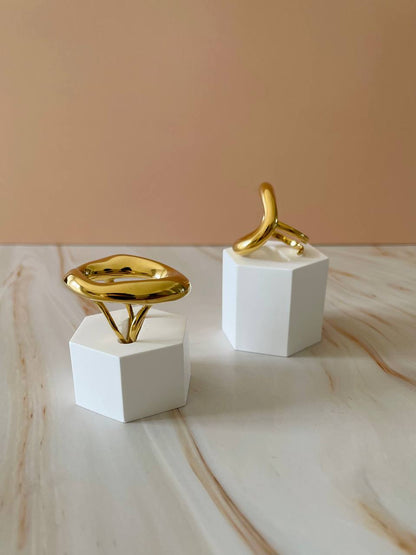 Anello onda sottile
